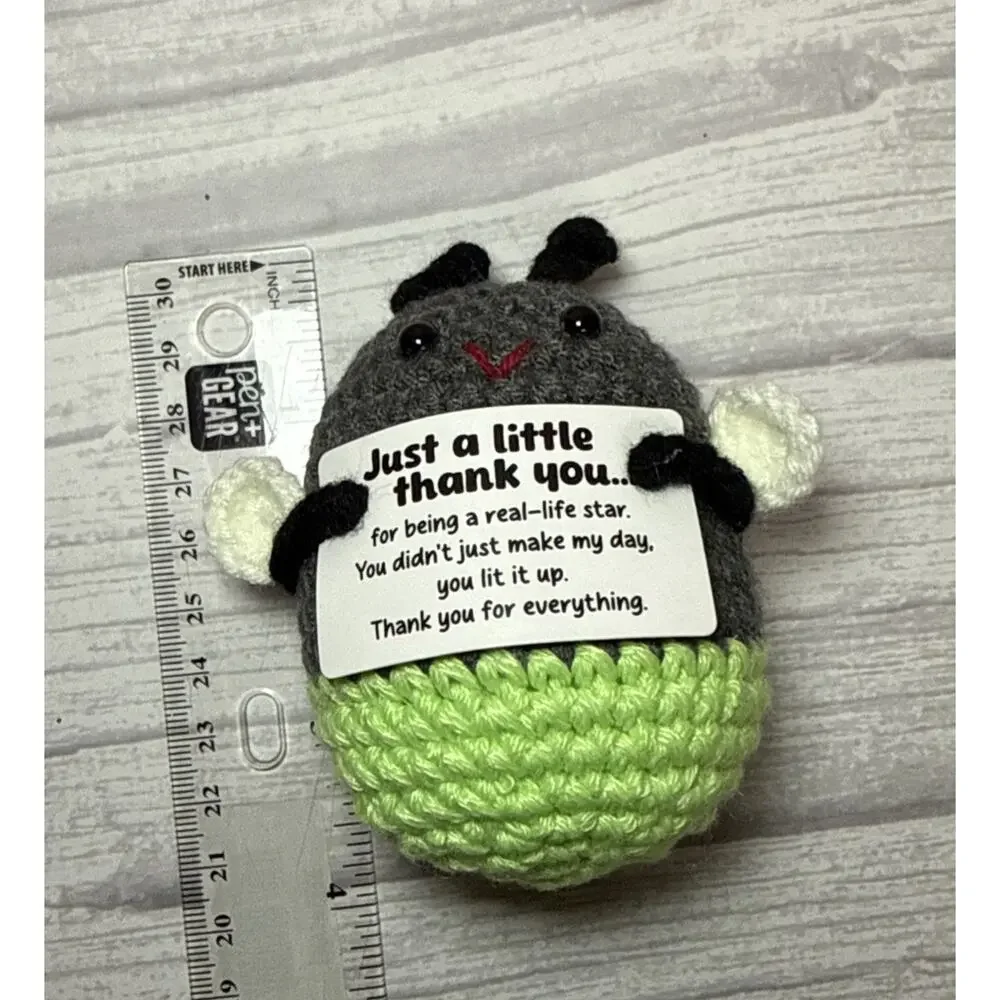 Mini Positive Crochet Firefly, Gift, Thank You, Lit Up My Day